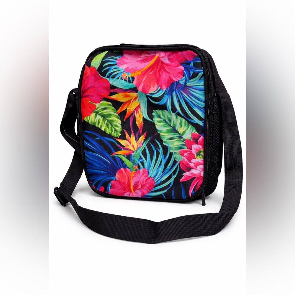 Backpack and Lunchbox Set: Tropical Floral Design - Picture 3 of 16